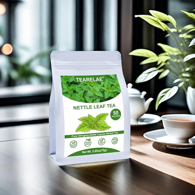 TEARELAE - Nettle Leaf Tea - 1.5g x 50 Counts - Premium Stinging Nettle Tea Bags - Non-GMO - Caffeine-Free - Bloomnest