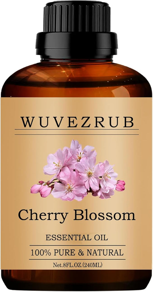 Cherry Blossom Essential Oils, 240ML Pure and Natural Essential Oil for Aromatherapy Diffuser - Cherry Blossom /8 Fl Oz - Bloomnest