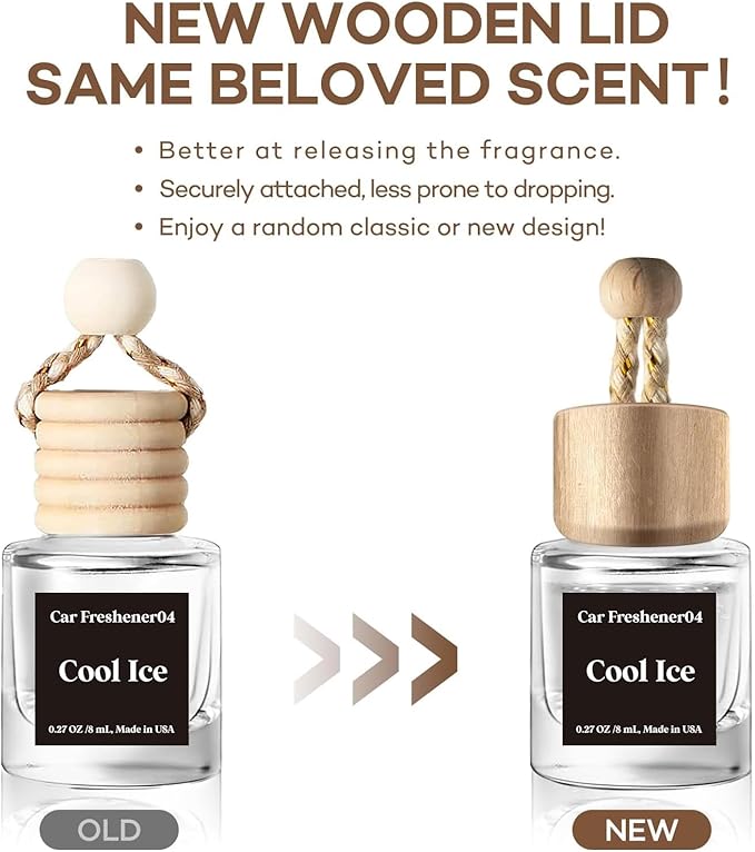 C Classy Car Air Freshener Hanging 2 Pack, Cute Essential Oil Diffuser for Cars, Long-Lasting Fragrance, Air Diffusers, Car Air Fresheners for Women & Men Gift, Made in USA - Bloomnest