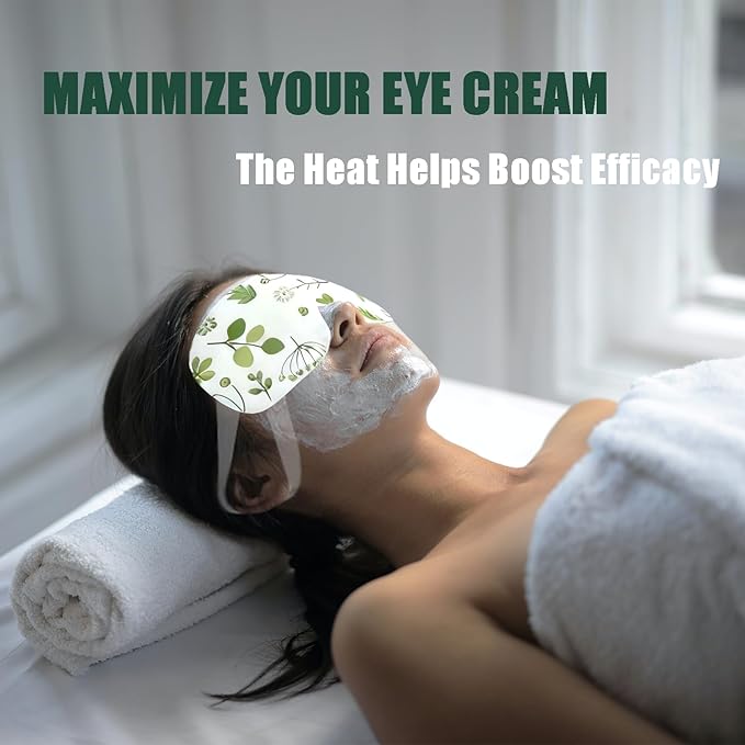 Disposable Steam Eye Mask 9 Pack - Heated Eye Compress for Dry Eyes, Eye Strain & Puffiness Relief, Sleeping Mask for Travel, Airplane, Spa, Night Use, Relaxing Gift - Bloomnest