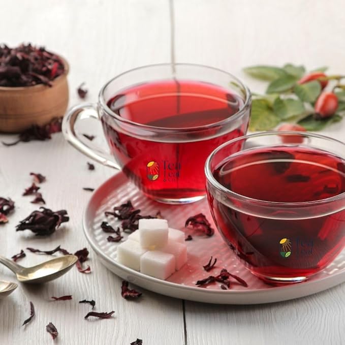 Tea Leaf & Co. Joyful 3 Pack Premium Tea Git Combo Box - Contains Sweet Hibiscus, English Breakfast Black & Turmeric Ginger Herbal Teas - Perfect for Premium Gifting (3Oz) - Bloomnest
