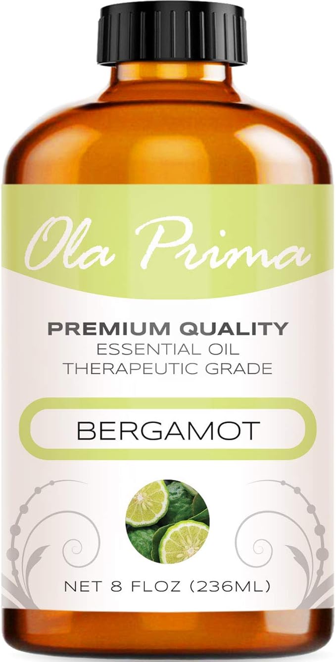 Ola Prima Bergamot Essential Oil for Aromatherapy - 8 Fluid Ounces - Bloomnest