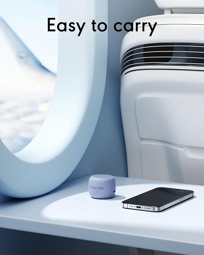 FLOWTUNE Sound Machine Flowtune White Noise Machine for Baby Adults, Mini Portable Sound Machine for Travel, 6H Timer, 18 Soothing Sleep Sounds Gift (Purple) - Bloomnest