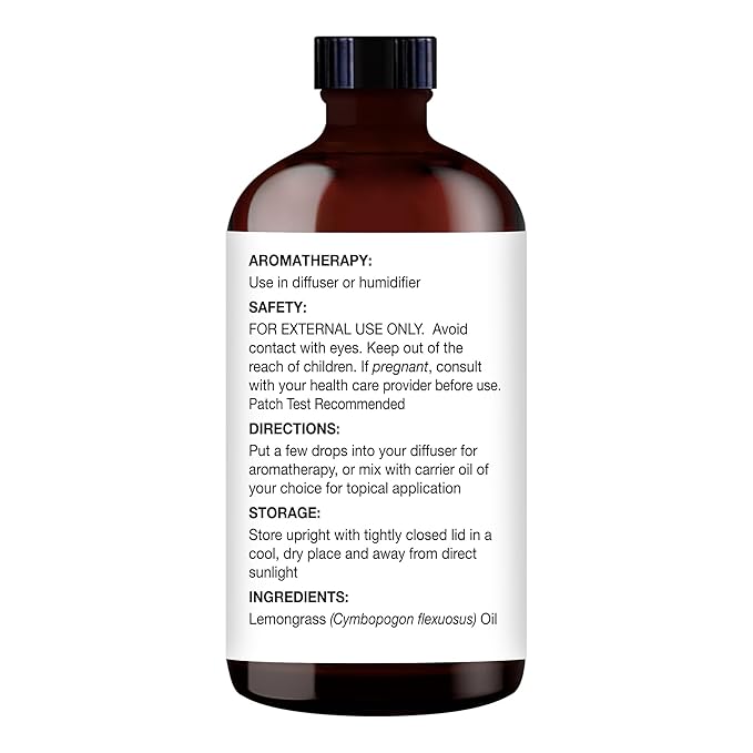 Majestic Pure Lemongrass Essential Oil with Glass Dropper - 3.4 Fl Oz - 100% Pure and Natural Lemongrass Oil - Premium Grade Essential Oils for Diffuser, Aromatherapy, Soap and Candle Making - Bloomnest