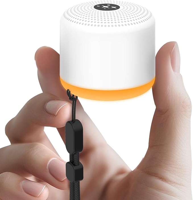 Soothing Sounds White Noise Machine Portable Sleep Machines with 30 Relaxing Sounds 12 Color Options 5 Adjustable Brightness 32 Volume Levels 4 Timer for Baby and Adult Perfect for Home Travel Office - Bloomnest