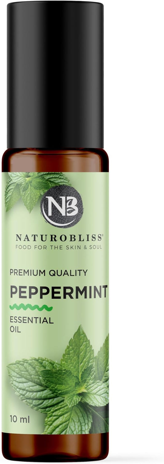 NaturoBliss Peppermint Essential Oil Roll-On, 10 ml - Bloomnest