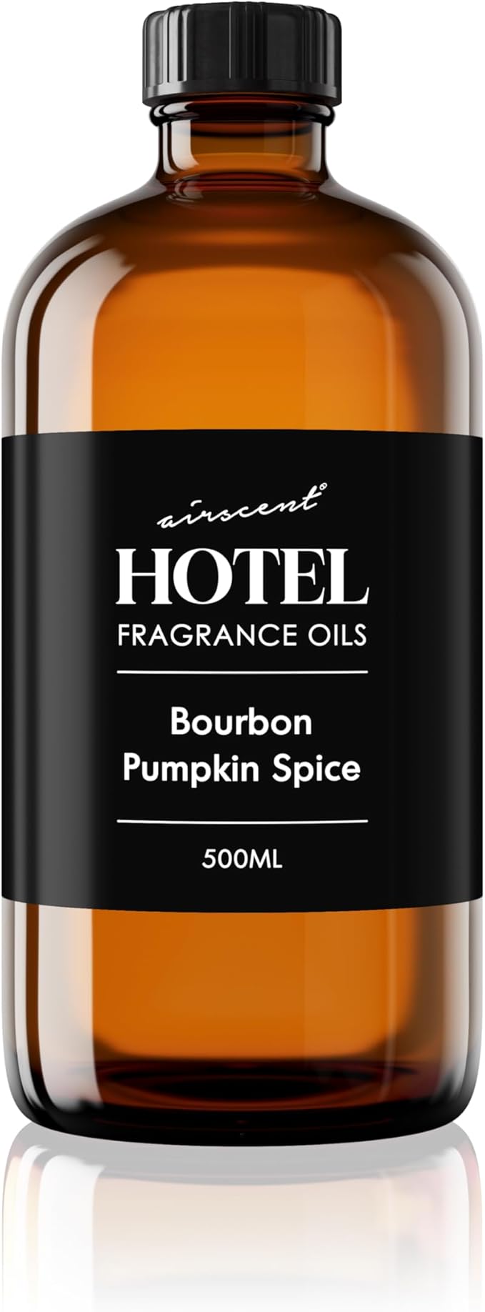 AirScent Bourbon Pumpkin Spice Holiday Diffuser Oil - Premium Holiday Fragrance Oil for Ultrasonic and Waterless Diffusers and Crafting - 500 ml, 16.9 fl oz Glass Bottle - Bloomnest