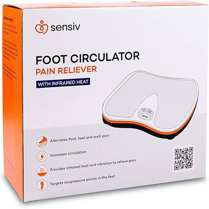 Acupressure Foot Massager for Blood Circulation and Pain Relief for Foot Pain and Plantar Fasciitis Relief Infrared Heat with Adjustable Vibration - Bloomnest