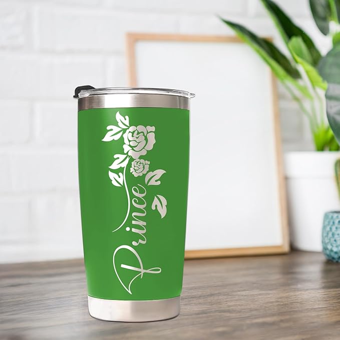 Custom Tumbler Personalized Coffee Tumbler Laser Engrave with Name 12 Designs Double Wall Insulated 20 oz Travel Cup Personalized Gifts for Birthday Christmas Anniversary for Men Women - Bloomnest