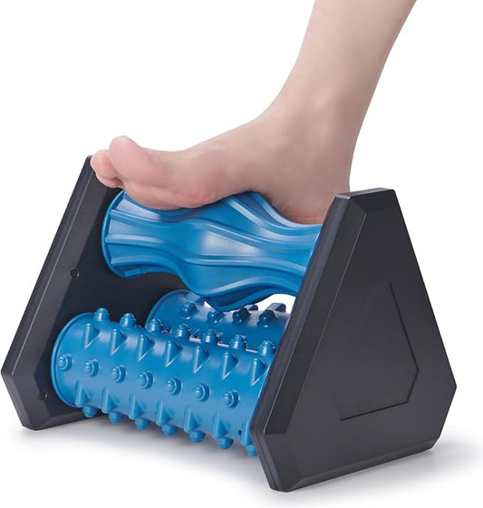 Foot Roller Massager for Plantar Fasciitis Relief – 3-in-1 Foot & Calf Reflexology Massager for Neuropathy, Circulation, Heel, Arch & Sole Pain Relief - Bloomnest