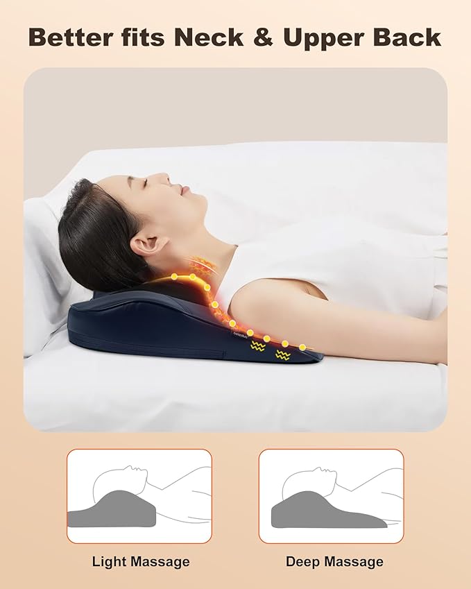 Beleduc Back Massager for Back Pain Deep Tissue, Shiatsu Back Neck Massager with Heat,Vibration Massage,3D Kneading Massage Pillow for Neck Shoulder Legs - Bloomnest