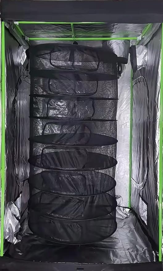HORTIPOTS Herb Dry Rack Zipper Opening 3ft Adjustable Center Support Straps NO Sagging Fine Mesh Dry Net (Heavy Duty Zips 3FT) - Bloomnest
