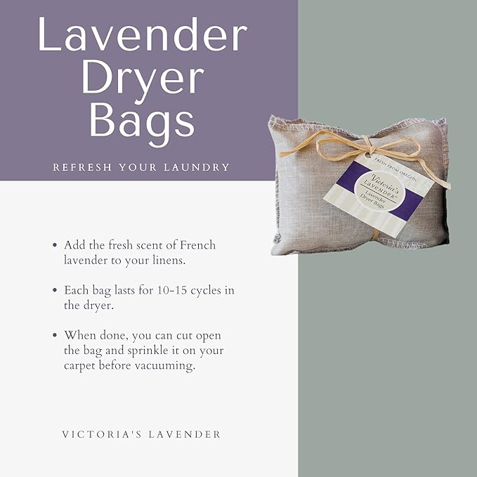 Victoria's Lavender Home Essential Products Set - Made in the USA Collection, Includes Soy Candle, Room Spray, Hand Soap, Organza Sachets, Dryer Bags, Ideal Gift Set for Home Buyers - Lavender (5 Pcs) - Bloomnest