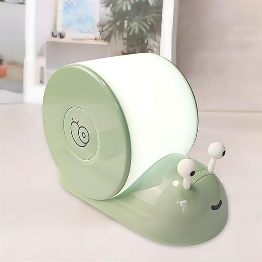 Cute Snail Night Light | Magnetic Base Dimmable Bedside Lamp | 800mAh Long-Lasting Soft Light|USB Rechargeable Timer Safe Portable LED Lamps|Breastfeeding Dorm Room Decor - Bloomnest