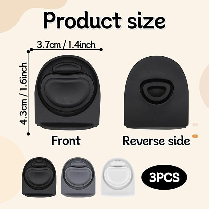 3pcs Replacement Rubber Stopper Seal Compatible with Owala FreeSip 24oz 32oz,Water Bottle Lid Cap Silicone Seal Parts for Owala 16/19/24/32/40oz Spout Gasket Mouthpiece Piece Accessories F7 Frokolla