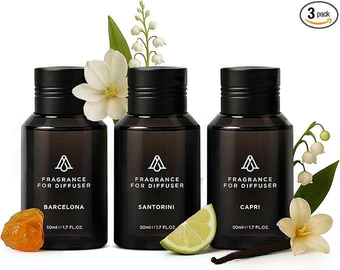AromaPlan Home Destinations Collection Scents,Hotel Premium Collection Set- 5 Star Hotel Collection- Natural, Non-Toxic Cold Air Diffuser Oil -Gift Ready, Diffuser Oils Scent (3 Pack/1.7 fl.oz (50 ml) - Bloomnest