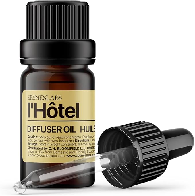 l'Hotel Diffuser Oil, White Floral Citrus Scent, Lifestyle Blend Neroli, Green Tea, Laurel Leaf, Musk Essential Oils Blend for Ultrasonic Diffuser - Bloomnest