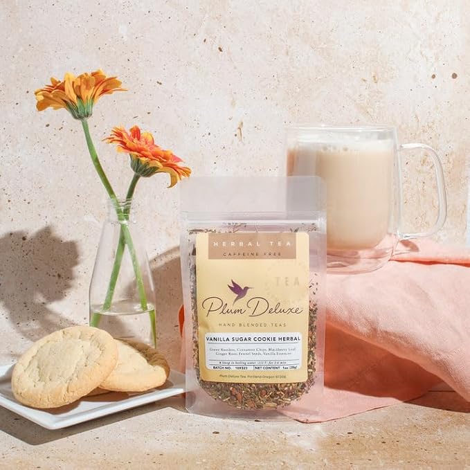 Tranquil Peach Herbal Tea – Caffeine-Free Loose Leaf Blend with Chamomile, Peach and Pineapple – Soothing Hot or Iced Tea for Relaxation – 75 to 100 Cups – Ethically Sourced and Hand-Blended in USA - Bloomnest