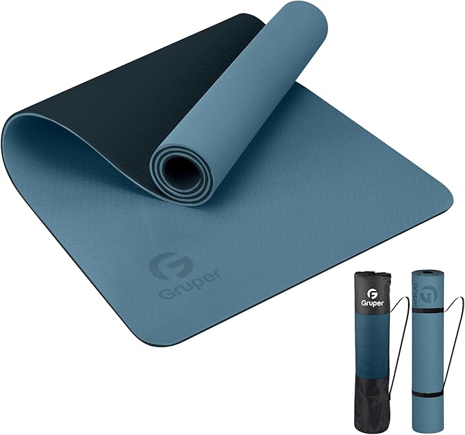 Yoga Mat Non Slip, Eco Friendly Fitness Exercise Mat with Carrying Strap,Pro Yoga Mats for Women,Workout Mats for Home, Pilates and Floor Exercises - Bloomnest