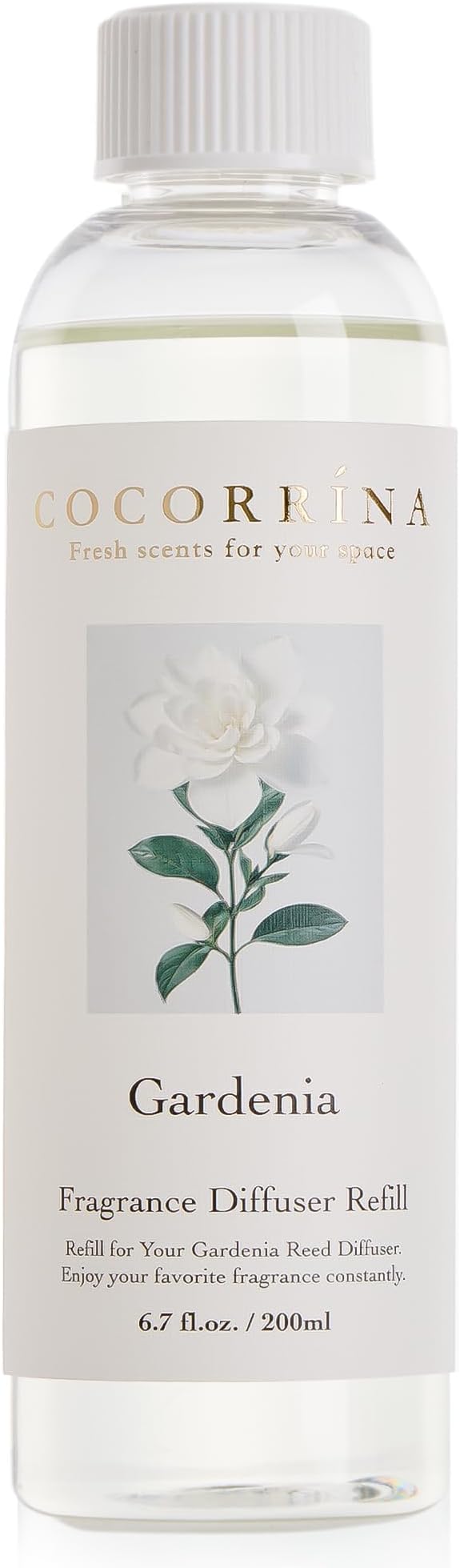 COCORRÍNA Reed Diffusr Oil - Gardenia 6.7 oz. Scented Oil for Reed Diffuser Home Fragrance for Bedroom, Bathroom - Bloomnest