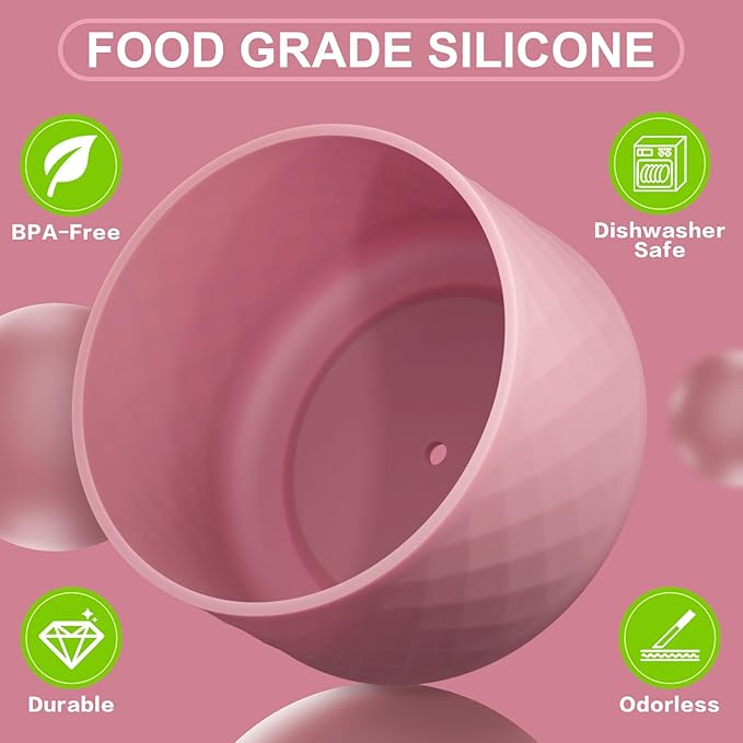 Silicone Boot for Owala Water Bottle 24 oz 32 oz 40 oz, Anti-Slip Protective Sleeve for FreeSip/Twist/Flip Stainless Steel Water Bottles Accessories BEONSKY
