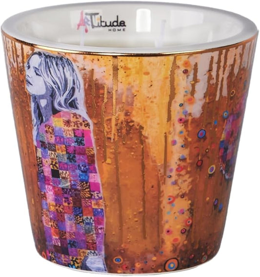 Scented Candle | Eco-Friendly Soy Blend Wax | Luxury Candles | Perfect for Gifting | Perfect for Home Décor | 14oz | 10cm Tall | Approx Burn Time - 80 Hours (Luna Oro, 10cm) - Bloomnest