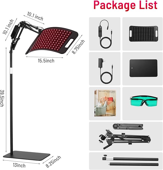 Red Light Therapy for Body face-660nm 850nm Infrared Light Therapy Panel 3 in 1 Led Bead red lamp Therapy Home Use,Gift idea for Mom Women Wife Sister Girlfriend RedLightTherapy