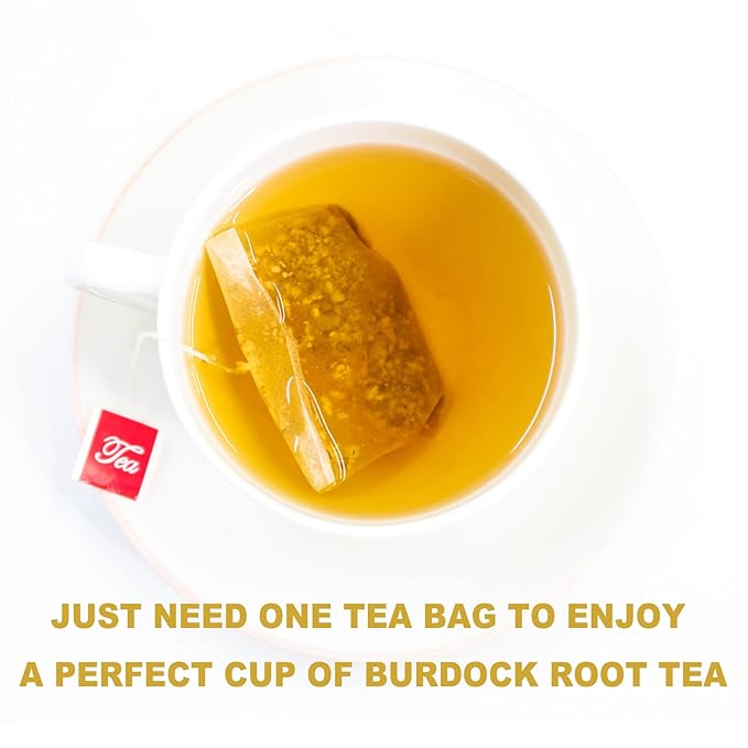 TEARELAE - Burdock Root Tea - 2.5g x 50 Count Burdock Root Tea Bags - Premium Natural Burdock Root - Premium Arctium Lappa Herbal Tea - Caffeine-Free, Non-GMO - Bloomnest