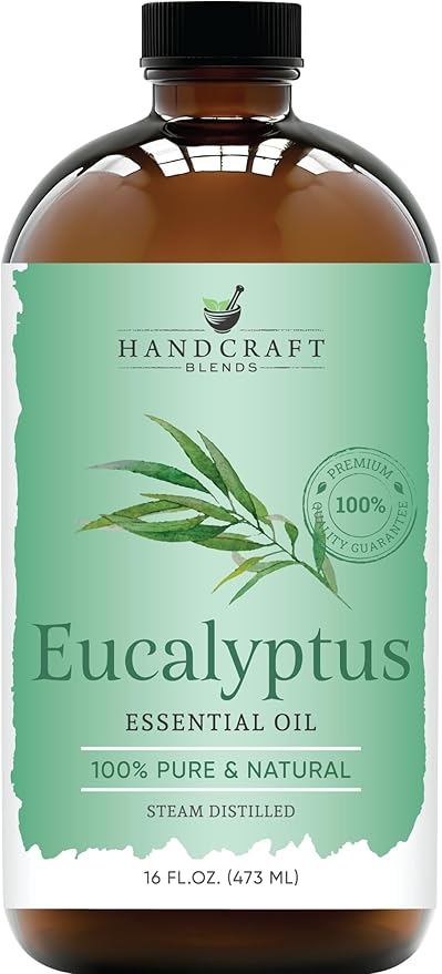 Handcraft Blends Eucalyptus Essential Oil in Glass Bottle – Huge 16 Fl Oz – 100% Pure and Natural – Premium Grade Oil for Diffuser and Aromatherapy, Skin, Massage, Candle and Soap Making Fragrance - Bloomnest