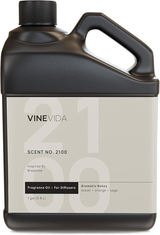 VINEVIDA [128 Fl Oz] Scent NO. 2100 Fragrance Oil for Cold Air Diffusers, Aromatic Notes of Ocean Orange Sage, Essential Oils for Diffuser Oil Refill & Air Freshener Room Spray - Bloomnest