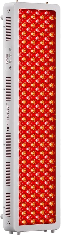 BestQool Red Light Therapy Device for Body, Face. 4 Wavelengths Full Body Near Infrared Therapy Lamp, Dual Chip 200 Elite Grade LEDs, High Power Red Light Panel at Home. 340W. Bestqool