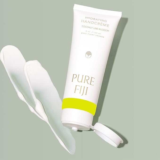 PURE FIJI Hydrating Hand Crème, Coconut Lime Blossom (4 oz/120ml) - Bloomnest