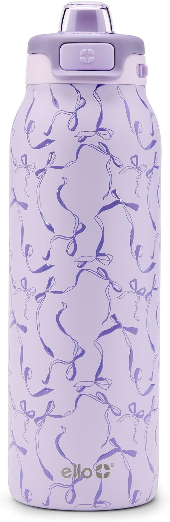 Ello Pop & Fill Insulated Stainless Steel Water Bottle with Quick Fill Lid, Leakproof Locking, Sip or Chug Spout, BPA-Free, Double Wall Vacuum Insulated for Sports, Travel & School- 22oz / 32oz / 40oz Ello
