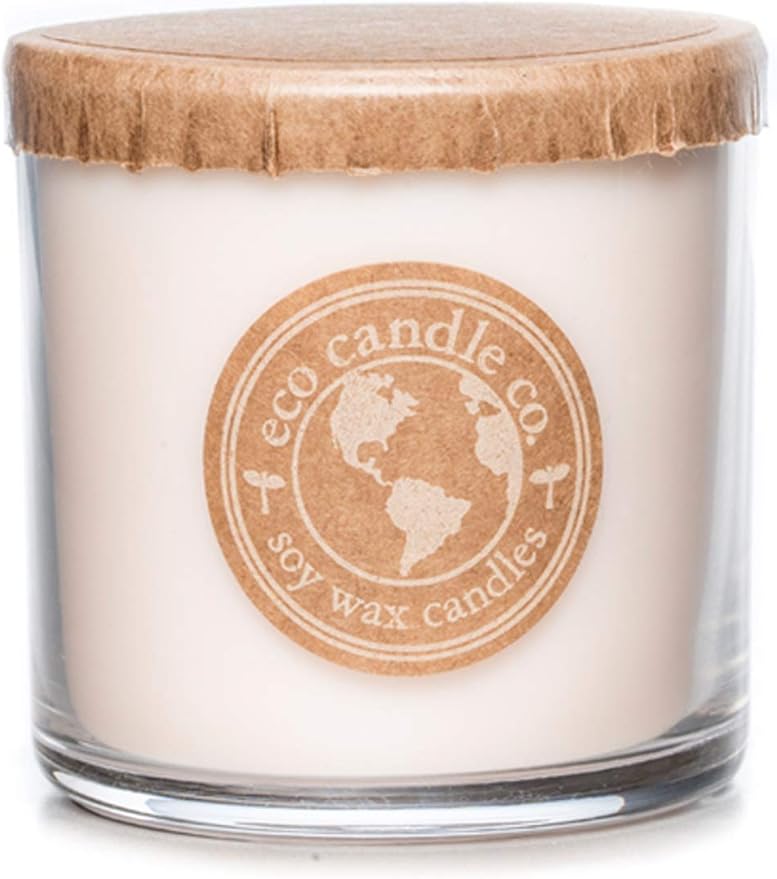 Eco Candle Co. Recycled Candle, Lovely, 6 oz. - Scents of Lavender, Rosewood, Orchid, Bergamot, Cedarwood, & Musk - 100% Soy Wax, No Lead, Kraft Paper Label & Lid, Hand Poured, Midwest Grown Soybeans - Bloomnest