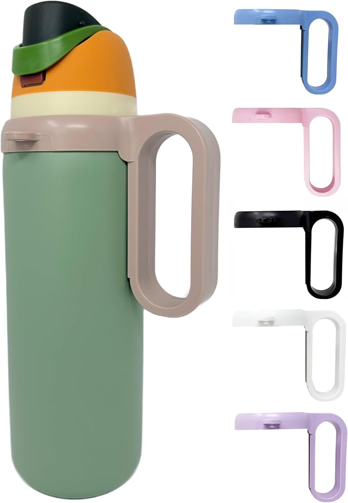 Bottle Handle for Owala FreeSip 24oz 32oz 40oz – Strong Plastic Water Bottle Holder, Durable Easy Carry Accessory for Running, Jogging, Gym, Hiking, and Drinking While Driving & More OneMissionX