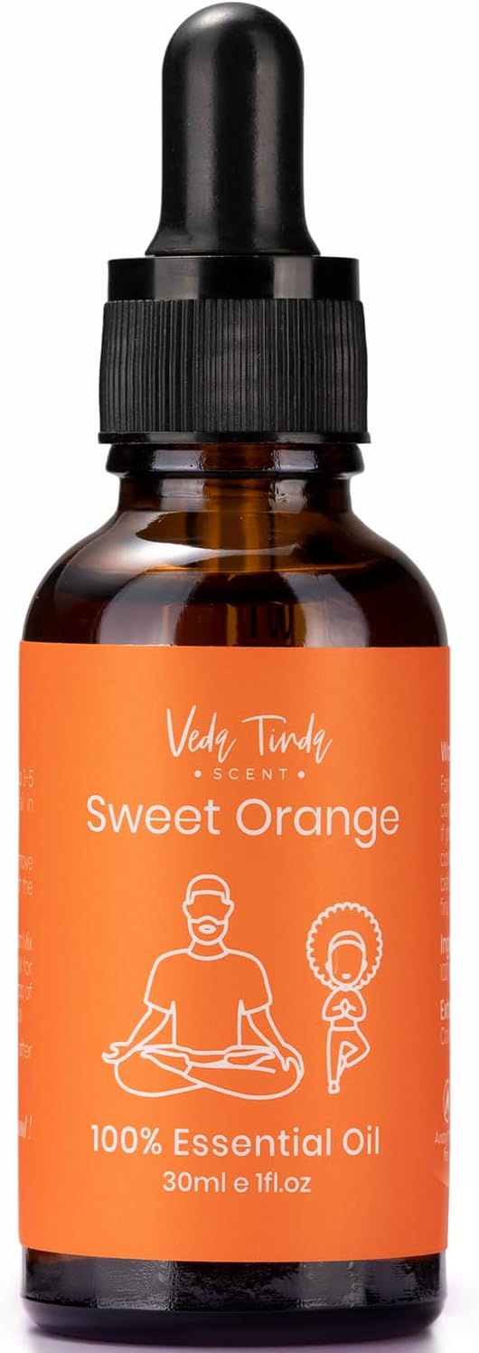 Sweet Orange Essential Oils, 100% Pure Nature Organic Orange Oil for Mood Lift, Refreshing, Clear Head with Diffuser, 1 fl oz 30ml - Bloomnest