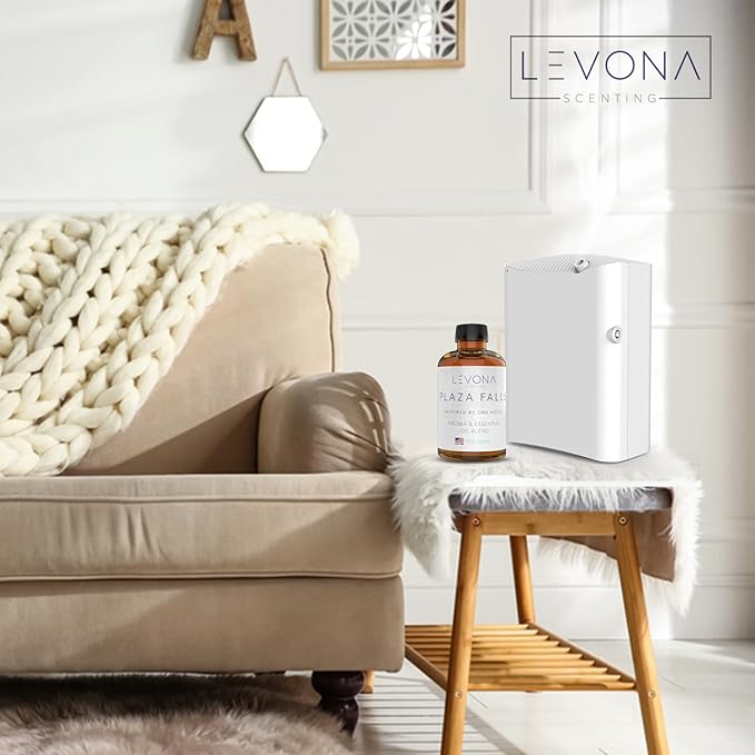 Levona Scent Essential Oil - Fresh Aroma for Home, Office, Hotel & Spa, Perfect in Humidifiers and Diffusers, Luxury Fragrance, with Cucumber Water, Orange, Melon Notes - 500ml/ 17 fl oz, Plaza Falls - Bloomnest
