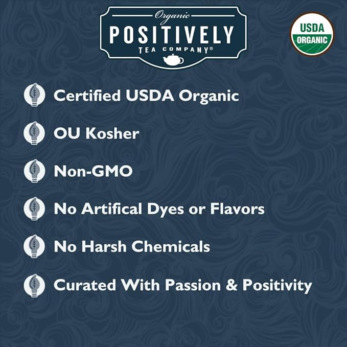 Organic Positively Tea Company, Black Tea Sampler, Loose Leaf, 4 Ounce, 3 Pack - Bloomnest