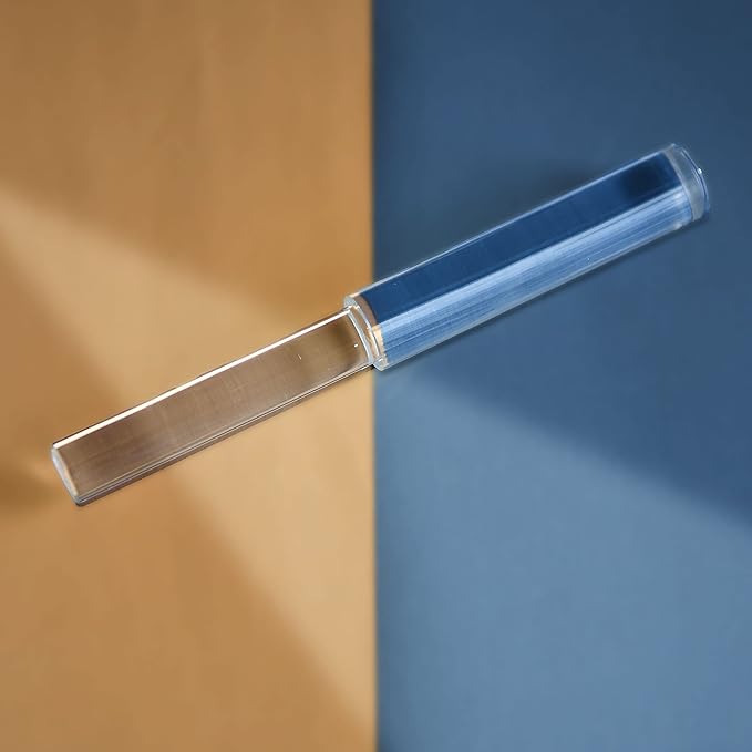 TOPFUND Silicone Quartz Singing Bowl Mallet | Medium-Hard Silicone Sleeve + High Purity Crystal Energy Rod