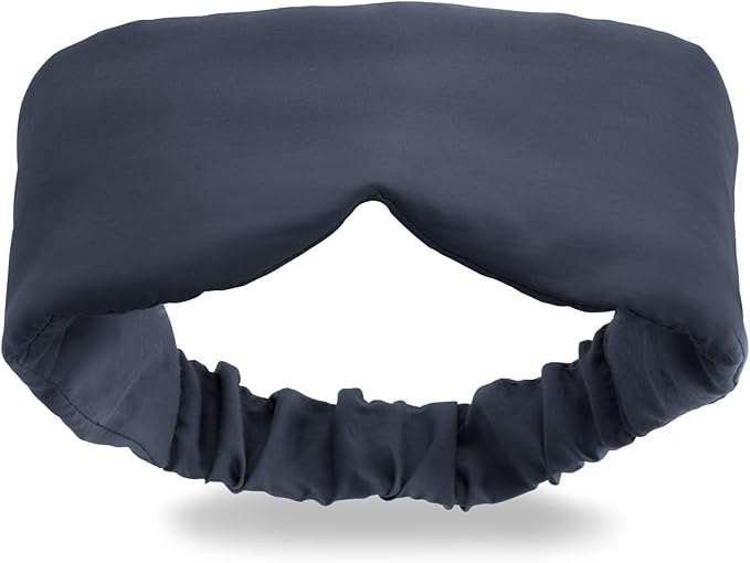 Infinity Travel - Bamboo Sleep Mask - Silky Soft Eye Mask - Comfortable - 100% Light Blocking Night - Machine Washable (Midnight Grey) - Bloomnest