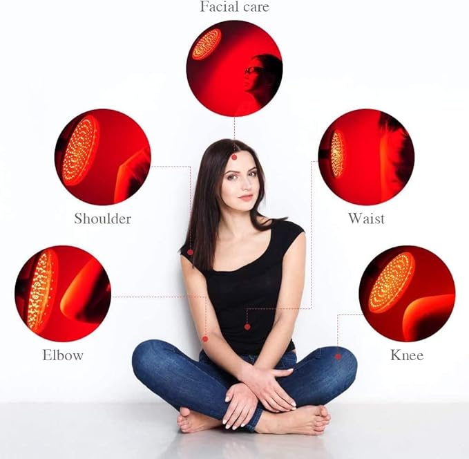Red Light Therapy 338 LEDs Deep Red 660nm Red Light Therapy Device for Body Face for Pain Relief, Skin Health, Anti-Aging Mhpoycd