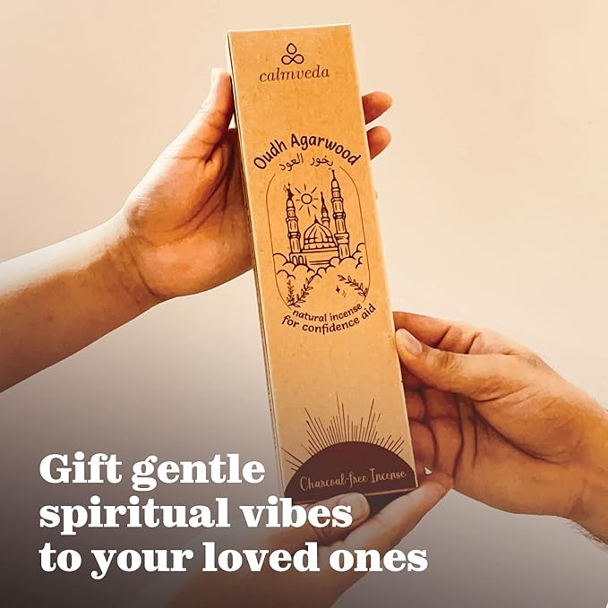 Mystic Oud Agarwood Incense Sticks - (40+Sticks, 9 inch) Thick Natural Resin Incenses Made from Assam Oudh Chips, Clean Charcoal Free | Infuse Luxury with These Exotic Oud Incense (Burn Time 45+ mins) - Bloomnest