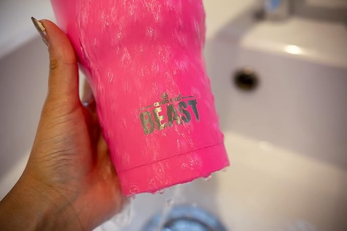 Beast 30 oz Tumbler Stainless Steel Vacuum Insulated Coffee Ice Cup Double Wall Travel Flask (Cupcake Pink) - Bloomnest