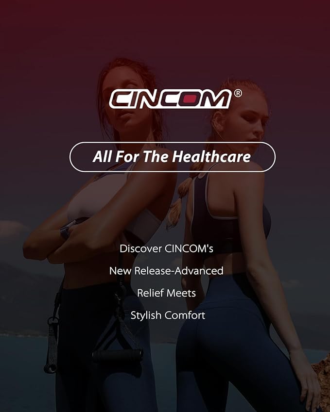 CINCOM Cordless Calf Massager for Circulation, Leg Compression Massager for Calf, Rechargeable Leg Massage with 3 Intensities 3 Modes for Pain Relief, Gifts for Women Men - Bloomnest