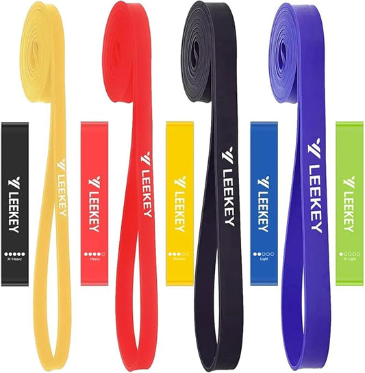 LEEKEY Resistance Bands Set for Pull-Up Assistance & Full-Body Training, Multi-Level Exercise Bands with Bag for Home Workouts, Physical Therapy, Strength Training (Men/Women) - Bloomnest
