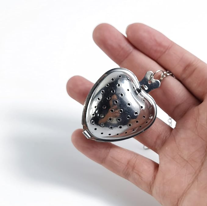 TIHOOD 15PCS Tea Strainer Stainless Steel Mesh Tea Ball Infuser Premium Tea Filter Tea Interval Diffuser with Extended Chain Hook for Loose Leaf Tea and Spices & Seasonings - Bloomnest