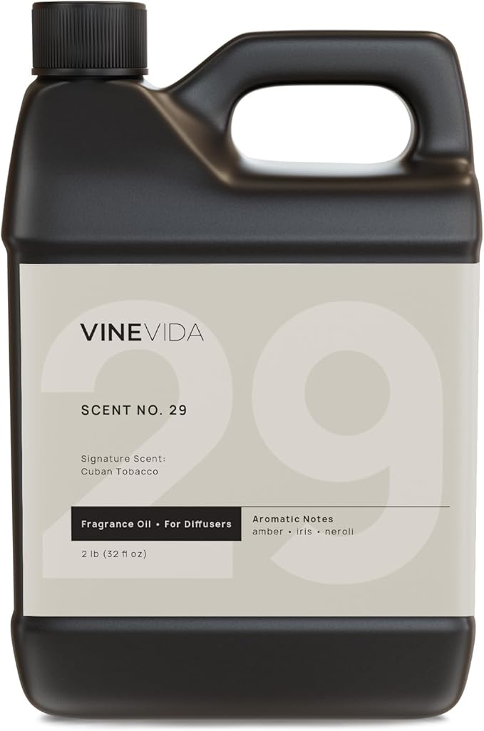 VINEVIDA [32 Fl Oz] Cuban Tobacco Fragrance Oil for Cold Air Diffusers, Essential Oils for Diffuser Oil Refill & Air Freshener Room Spray - Bloomnest