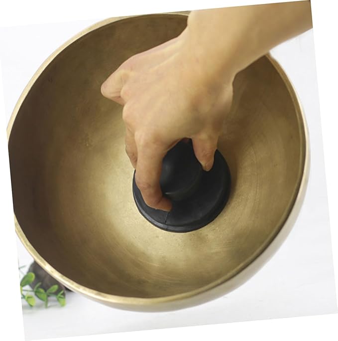 Toyvian Singing Bowl Suction Cups 2-Pack Rubber Handles for Secure Nepali Sound Bowl Lifting Meditation Accessories - Bloomnest