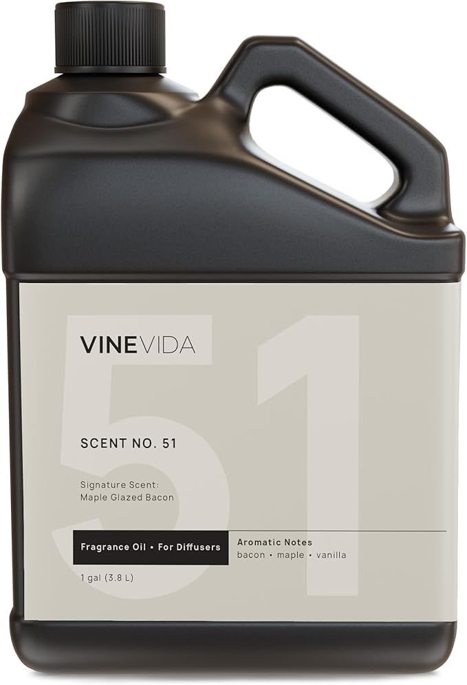 VINEVIDA [128 Fl Oz] Maple Glazed Bacon Fragrance Oil for Cold Air Diffusers, Essential Oils for Diffuser Oil Refill & Air Freshener Room Spray - Bloomnest