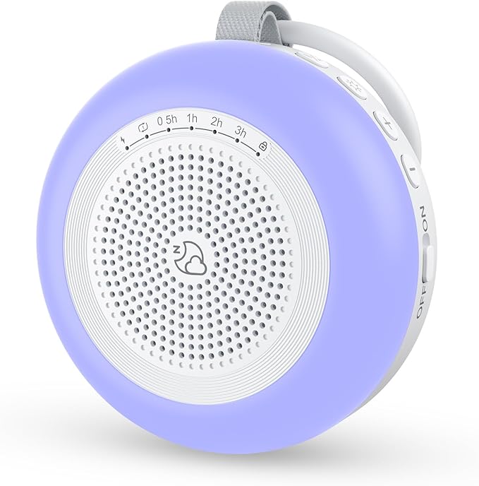 Portable Sound Machine for Baby,LEICEX White Noise Machine,33 Soothing Sound 10 Colors Night Light Sleep Machine for Baby Kids,Timer and Memory, Travel Sound Machine for Sleep Office Privacy Travel - Bloomnest